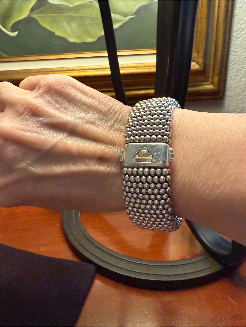 LAGOS Caviar Sterling Silver Beaded Cuff Bracelet